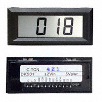 C-TON Industries - DK502 - VOLTMETER 20VDC LCD PANEL MOUNT