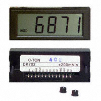 C-TON Industries - DK702 - VOLTMETER 200MVDC LCD PANEL MT