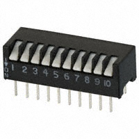CTS Electrocomponents - 195-10MST - SWITCH PIANO DIP SPST 50MA 24V