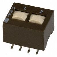 CTS Electrocomponents - 204-212ST - SWITCH SLIDE DIP DPST 50MA 24V