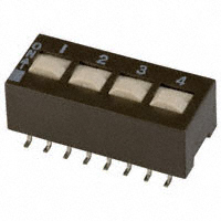 CTS Electrocomponents - 204-214ST - SWITCH SLIDE DIP DPST 50MA 24V