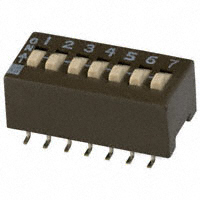 CTS Electrocomponents - 204-7ST - SWITCH SLIDE DIP SPST 50MA 24V