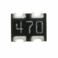 CTS Resistor Products - 743C043470JTR - RES ARRAY 2 RES 47 OHM 1008