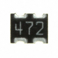 CTS Resistor Products - 743C043472JTR - RES ARRAY 2 RES 4.7K OHM 1008