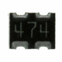 CTS Resistor Products - 743C043474JTR - RES ARRAY 2 RES 470K OHM 1008