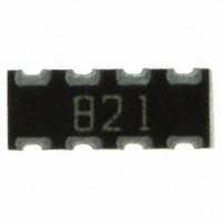 CTS Resistor Products - 743C083821JTR - RES ARRAY 4 RES 820 OHM 2008