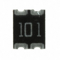 CTS Resistor Products - 744C043101JP - RES ARRAY 2 RES 100 OHM 1210