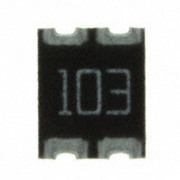 CTS Resistor Products - 744C043103JTR - RES ARRAY 2 RES 10K OHM 1210