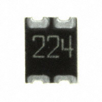 CTS Resistor Products - 744C043224JTR - RES ARRAY 2 RES 220K OHM 1210