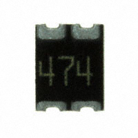 CTS Resistor Products - 744C043474JTR - RES ARRAY 2 RES 470K OHM 1210