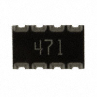 CTS Resistor Products - 744C083471JP - RES ARRAY 4 RES 470 OHM 2012