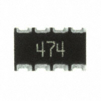 CTS Resistor Products - 744C083474JTR - RES ARRAY 4 RES 470K OHM 2012
