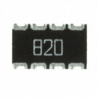 CTS Resistor Products - 744C083820JP - RES ARRAY 4 RES 82 OHM 2012