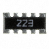 CTS Resistor Products - 746X101223JP - RES ARRAY 8 RES 22K OHM 1206