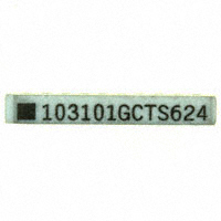 CTS Resistor Products - 752103101G - RES ARRAY 5 RES 100 OHM 10SRT