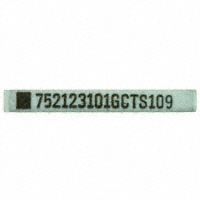 CTS Resistor Products - 752123101G - RES ARRAY 6 RES 100 OHM 12SRT