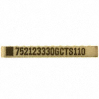 CTS Resistor Products - 752123330G - RES ARRAY 6 RES 33 OHM 12SRT