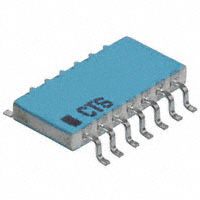 CTS Resistor Products - 767141101GPTR13 - RES ARRAY 13 RES 100 OHM 14SOIC