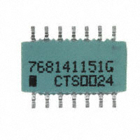 CTS Resistor Products - 768141151G - RES ARRAY 13 RES 150 OHM 14SOIC