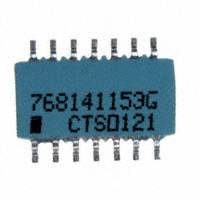 CTS Resistor Products - 768141153G - RES ARRAY 13 RES 15K OHM 14SOIC