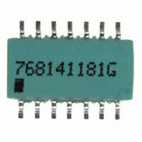 CTS Resistor Products - 768141181G - RES ARRAY 13 RES 180 OHM 14SOIC