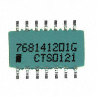 CTS Resistor Products - 768141201G - RES ARRAY 13 RES 200 OHM 14SOIC