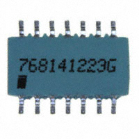 CTS Resistor Products - 768141223G - RES ARRAY 13 RES 22K OHM 14SOIC