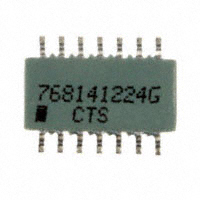 CTS Resistor Products - 768141224G - RES ARRAY 13 RES 220K OHM 14SOIC