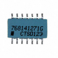 CTS Resistor Products - 768141271G - RES ARRAY 13 RES 270 OHM 14SOIC