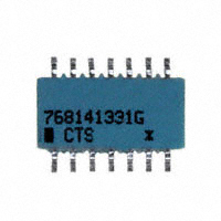 CTS Resistor Products - 768141331G - RES ARRAY 13 RES 330 OHM 14SOIC