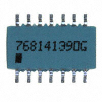 CTS Resistor Products - 768141390G - RES ARRAY 13 RES 39 OHM 14SOIC