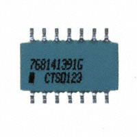 CTS Resistor Products - 768141391G - RES ARRAY 13 RES 390 OHM 14SOIC