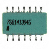 CTS Resistor Products - 768141394G - RES ARRAY 13 RES 390K OHM 14SOIC