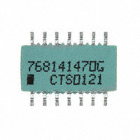 CTS Resistor Products - 768141470G - RES ARRAY 13 RES 47 OHM 14SOIC