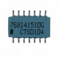 CTS Resistor Products - 768141510G - RES ARRAY 13 RES 51 OHM 14SOIC