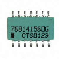 CTS Resistor Products - 768141560G - RES ARRAY 13 RES 56 OHM 14SOIC