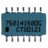 CTS Resistor Products - 768141680G - RES ARRAY 13 RES 68 OHM 14SOIC