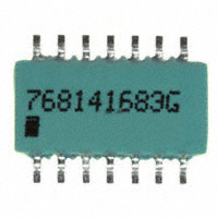 CTS Resistor Products - 768141683G - RES ARRAY 13 RES 68K OHM 14SOIC