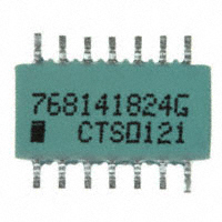 CTS Resistor Products - 768141824G - RES ARRAY 13 RES 820K OHM 14SOIC