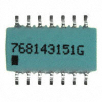CTS Resistor Products - 768143151G - RES ARRAY 7 RES 150 OHM 14SOIC