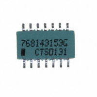 CTS Resistor Products - 768143153G - RES ARRAY 7 RES 15K OHM 14SOIC