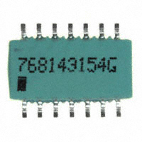 CTS Resistor Products - 768143154G - RES ARRAY 7 RES 150K OHM 14SOIC