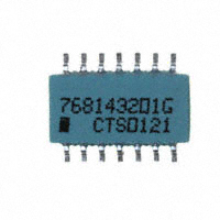 CTS Resistor Products - 768143201G - RES ARRAY 7 RES 200 OHM 14SOIC