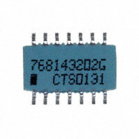 CTS Resistor Products - 768143202G - RES ARRAY 7 RES 2K OHM 14SOIC