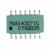 CTS Resistor Products - 768143271G - RES ARRAY 7 RES 270 OHM 14SOIC