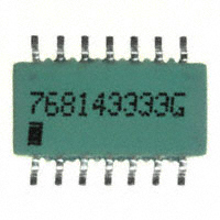 CTS Resistor Products - 768143333G - RES ARRAY 7 RES 33K OHM 14SOIC
