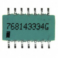 CTS Resistor Products - 768143334G - RES ARRAY 7 RES 330K OHM 14SOIC