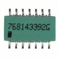 CTS Resistor Products - 768143392G - RES ARRAY 7 RES 3.9K OHM 14SOIC