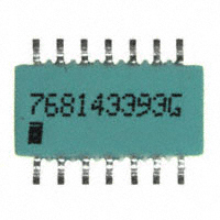 CTS Resistor Products - 768143393G - RES ARRAY 7 RES 39K OHM 14SOIC