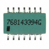 CTS Resistor Products - 768143394G - RES ARRAY 7 RES 390K OHM 14SOIC